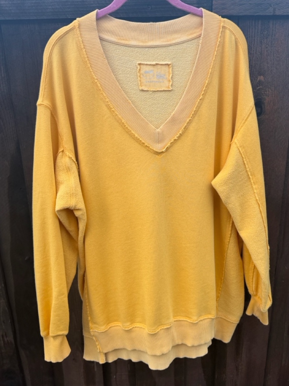 Aerie - Vacay every day, Soak it up - Sweatshirt YELLOW